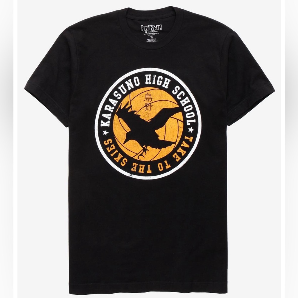 Hot Topic black Haikyu anime t-shirt medium